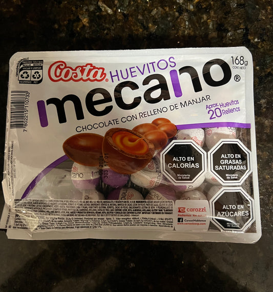 Huevitos mecano 20 huevitos rellenos de manjar