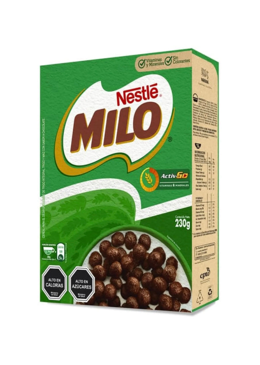 Cereal Nestlé Milo Chocolate 230 g – Cereal Chileno
