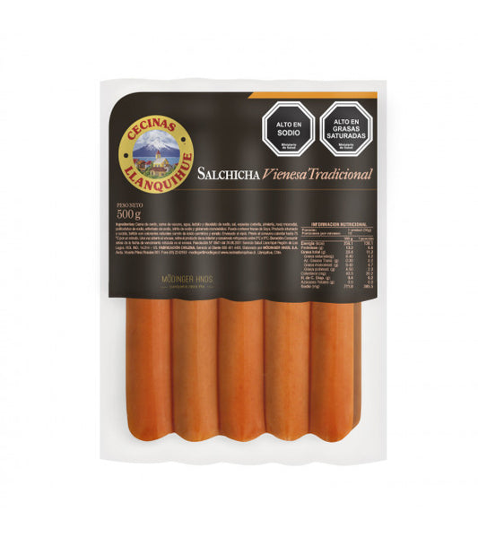 Salchichas Llanquihue 500gr 10 unidades