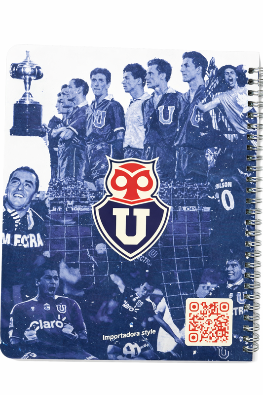 Cuaderno oficial Universidad de Chile. Papelería y regalo para fanático de la U de Chile.
