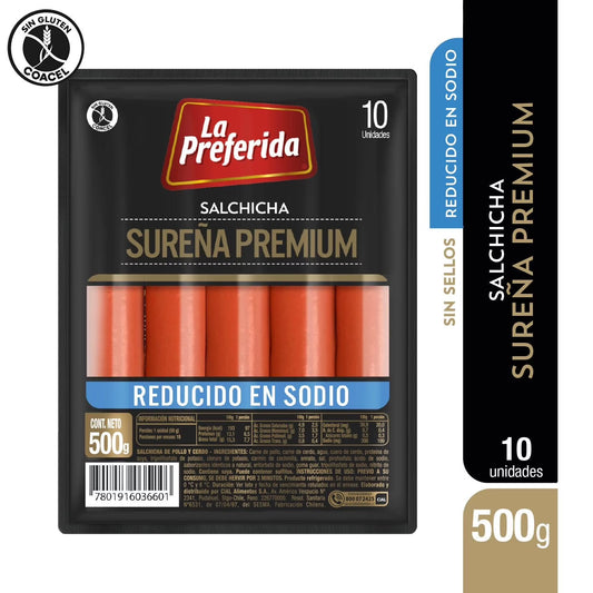 Salchichas sureña premium La preferida 500g