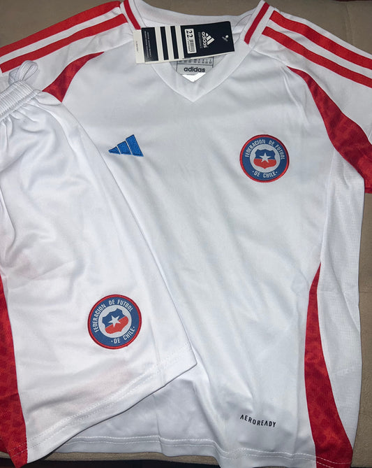 Conjunto blanco selección chilena para niños 2024