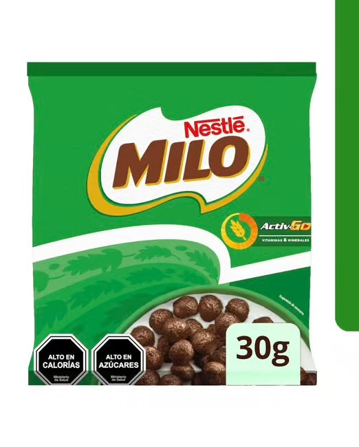 Cereal Milo 30 gr sabor a chocolate