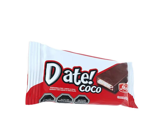 Date coco fruna / marshmallows sabor a coco 10gr - Chilena Cossas
