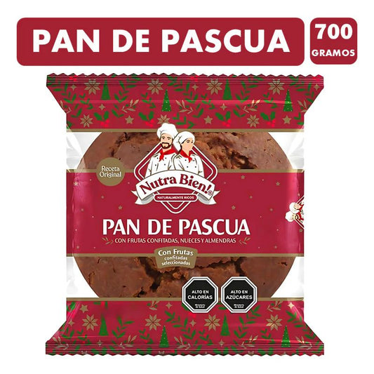 Pan de Pascua Nutra Bien 700g – Receta Original Chilena 🎄