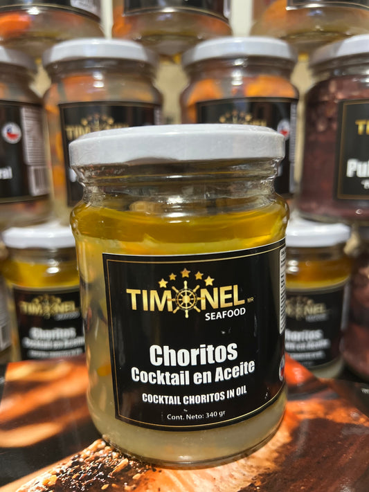 Choritos de cocktail en aceite 340g