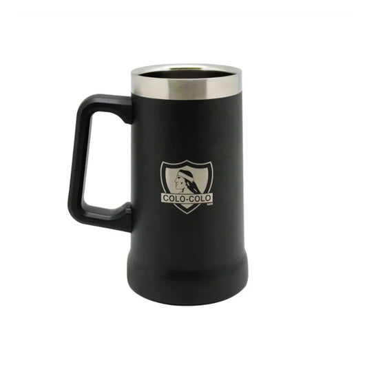 Vaso térmico Colo-Colo con mango beer mug acero inoxidable 600ml schopero albo