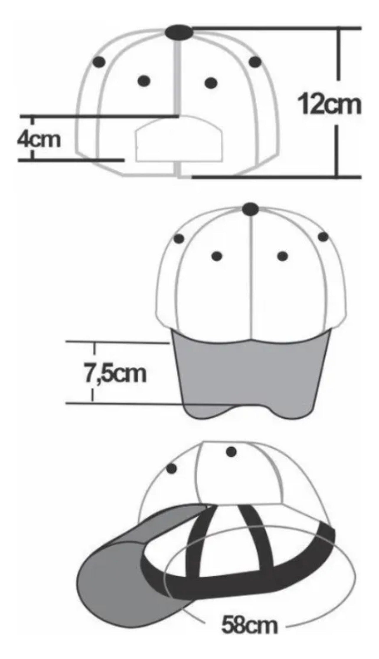 Gorro jockey Chile - different diseños