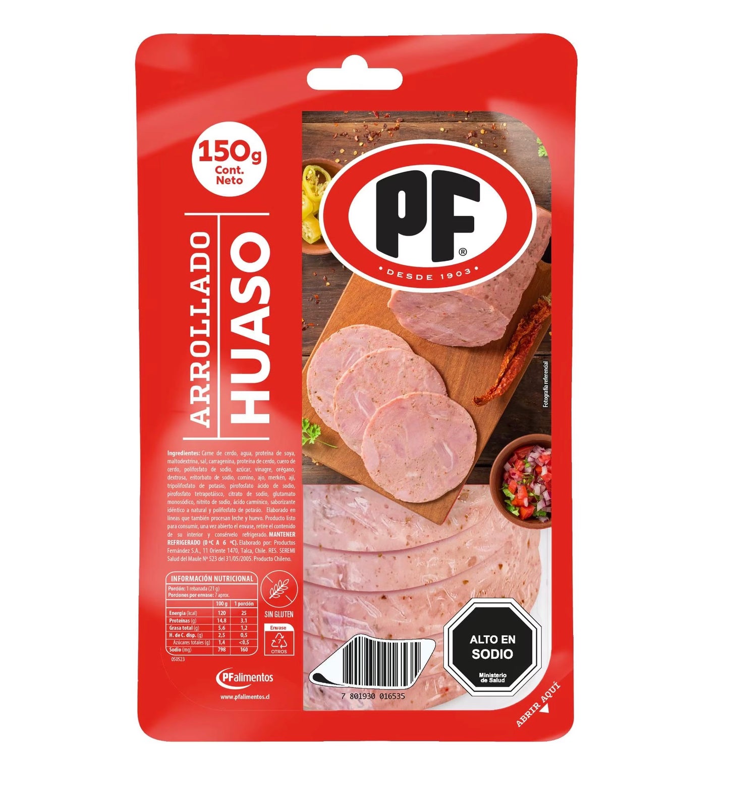 Arrollado de huaso PF 150g