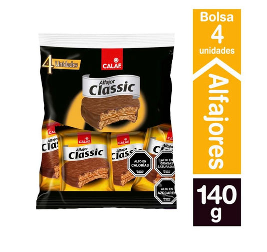 Alfajor clásico calaf pack 4 unidades