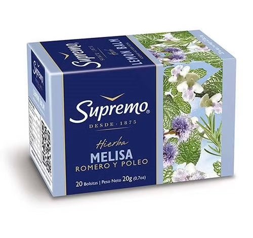 Hierba Melisa, Romero y Poleo Supremo – 20 Bolsitas (20g) - Chilena Cossas