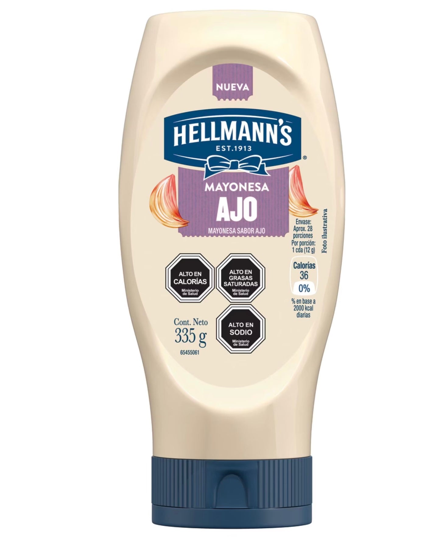 Mayonesa Hellmann’s Sabor Ajo 335 g – Cremosa