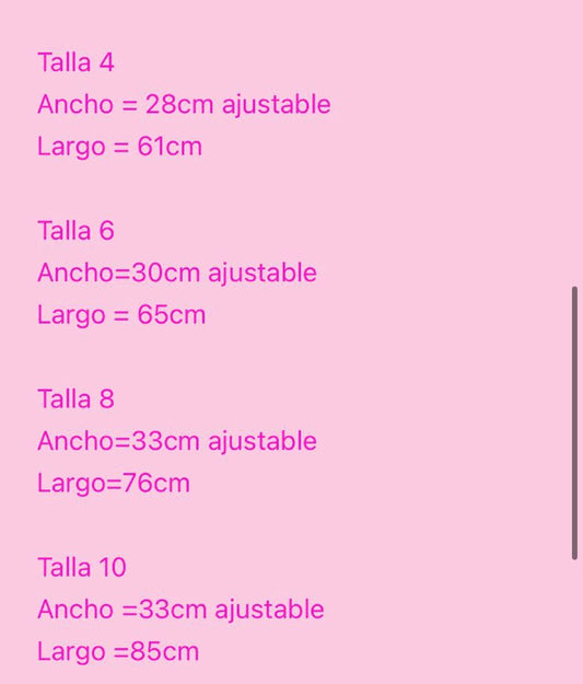 Vestido huasita para niñas - Chilena Cossas