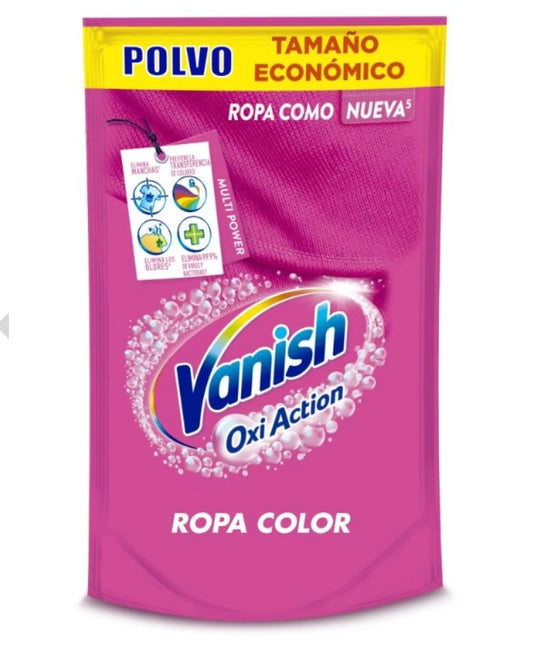 Quitamanchas Polvo Ropa color Doypack, 100 g. Vanish.
