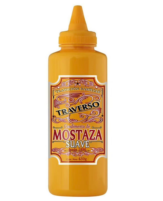 Mostaza suave traverso 450gr - Chilena Cossas