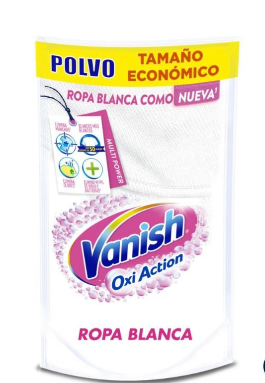 Quitamanchas Polvo Ropa Blanca Doypack, 100 g, Vanish.