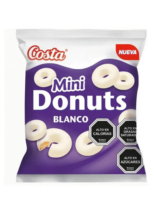 Galleta mini donuts bañadas en chocolate 35g - Costa
