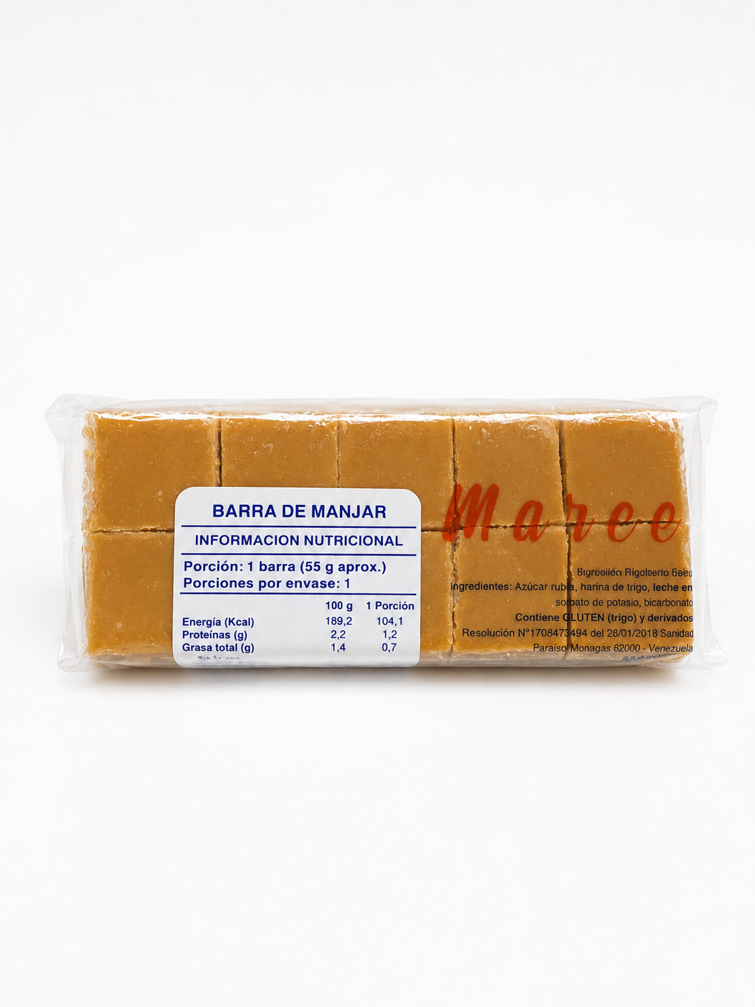 Manjar en barra 55g