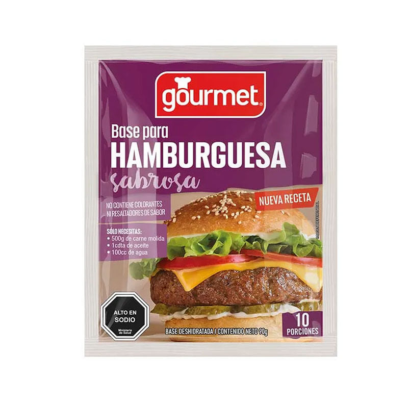 Base de hamburguesa Gourmet