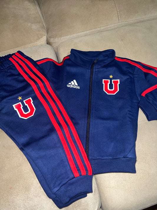 Buzo Universidad de chile para niños cierre completo