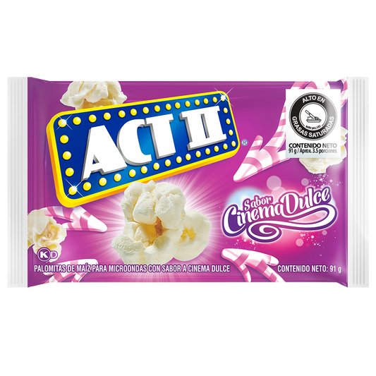 Palomitas de Maíz dulces para microondas