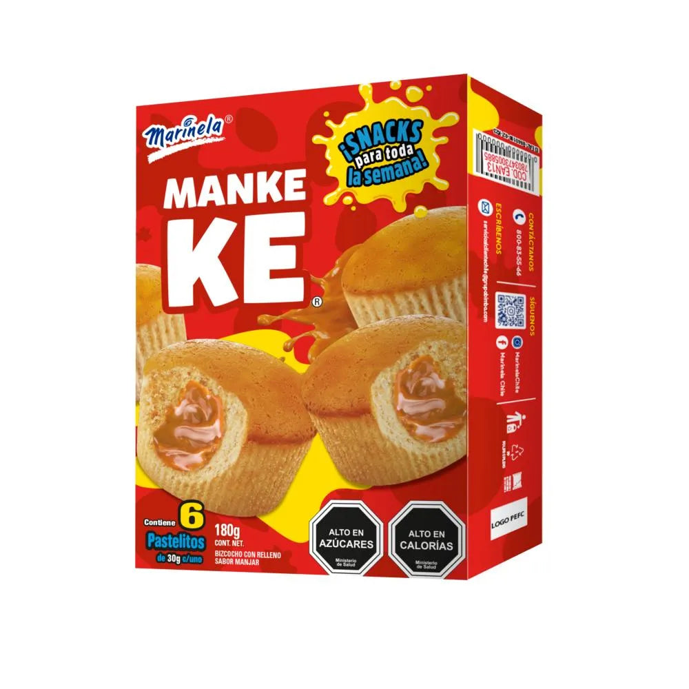 Mankeke 6 unidades - Marinela - Chilena Cossas