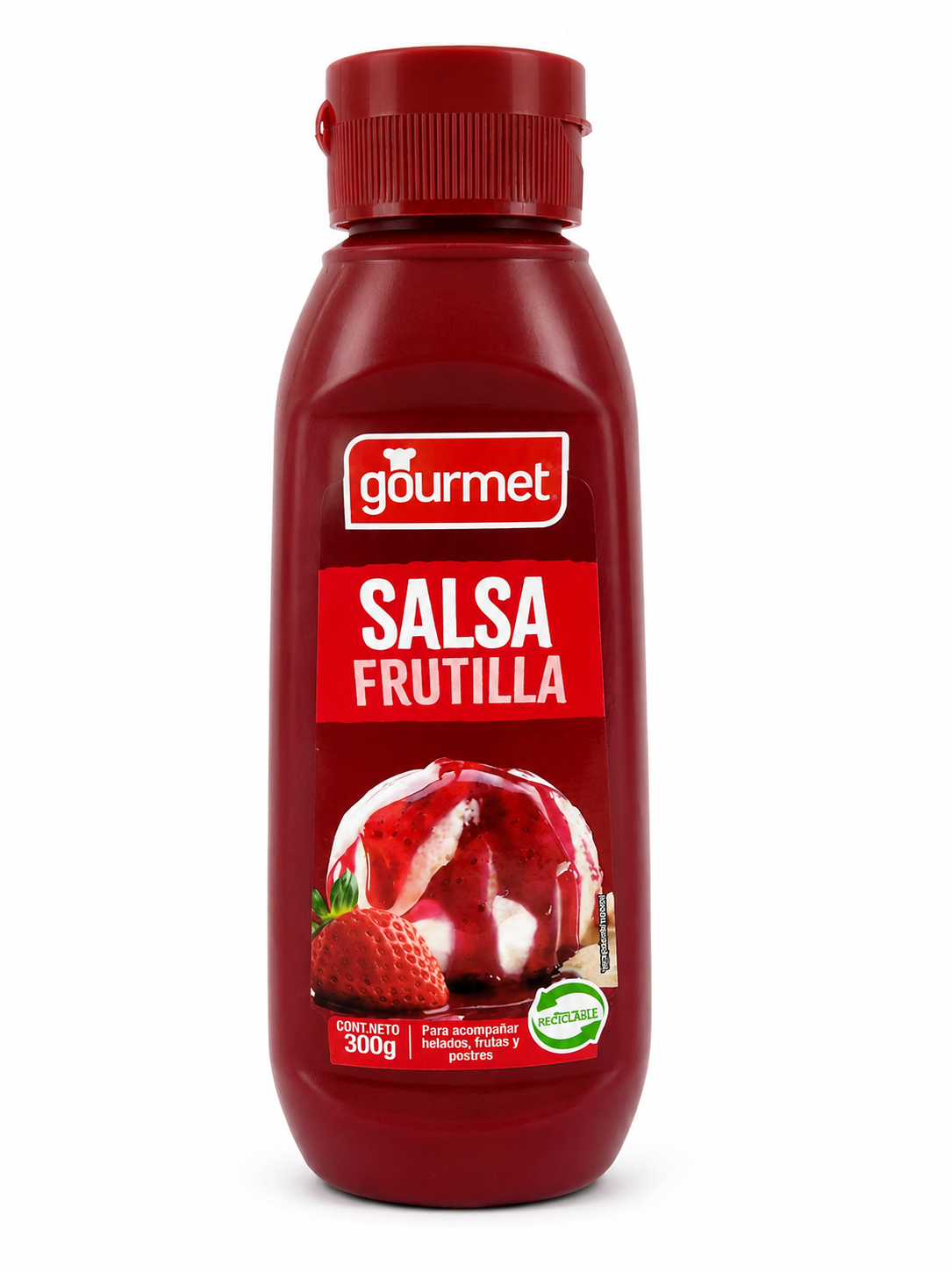 Salsa de Frutilla Gourmet 300 g | Para Helados y Postres