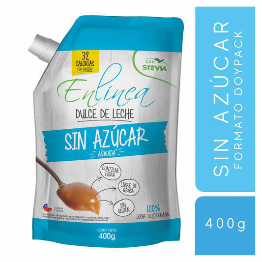 Dulce de leche En Línea sin azúcar 400 g – manjar chileno saludable