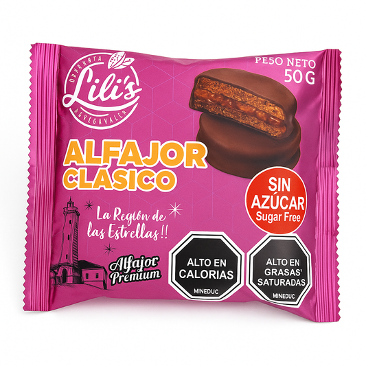 Alfajor Clásico Sin Azúcar Lili’s – 50 g