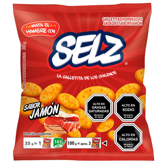 Galleta selz jamón 35gr