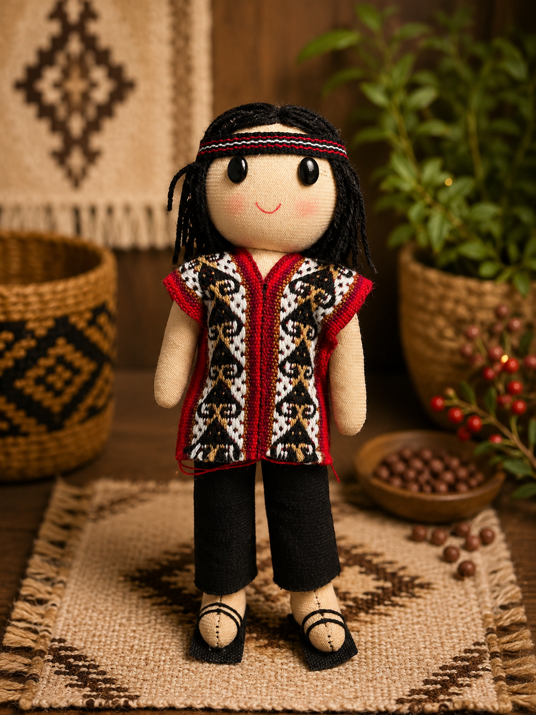 Muñecos Mapuche 8in aprox - Chilena Cossas