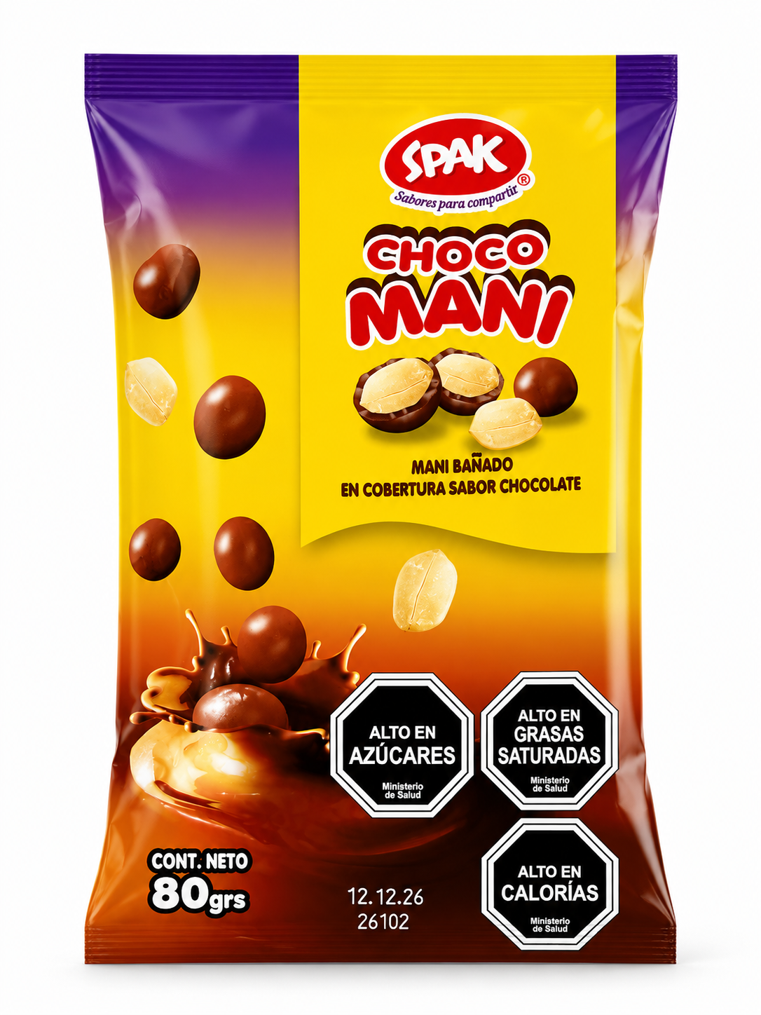 choco Mani - Mani bañado en chocolate 80g - Spak