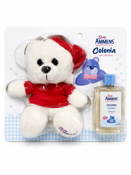 Baby Ammens Colonia 120ml + Oso | Set de Regalo para Bebé