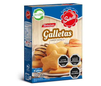 Mezcla para galletas sabor a vainilla 420gr