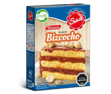 Bizcocho sabor vainilla, mezcla lista 500gr selecta