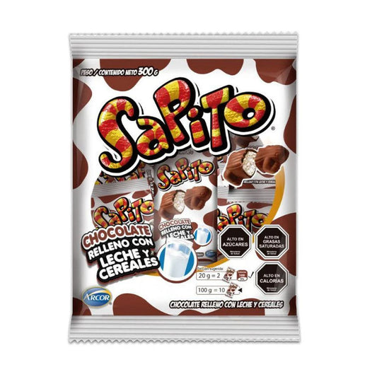 Sapito Arcor 300g – Chocolate Relleno con Leche y Cereales