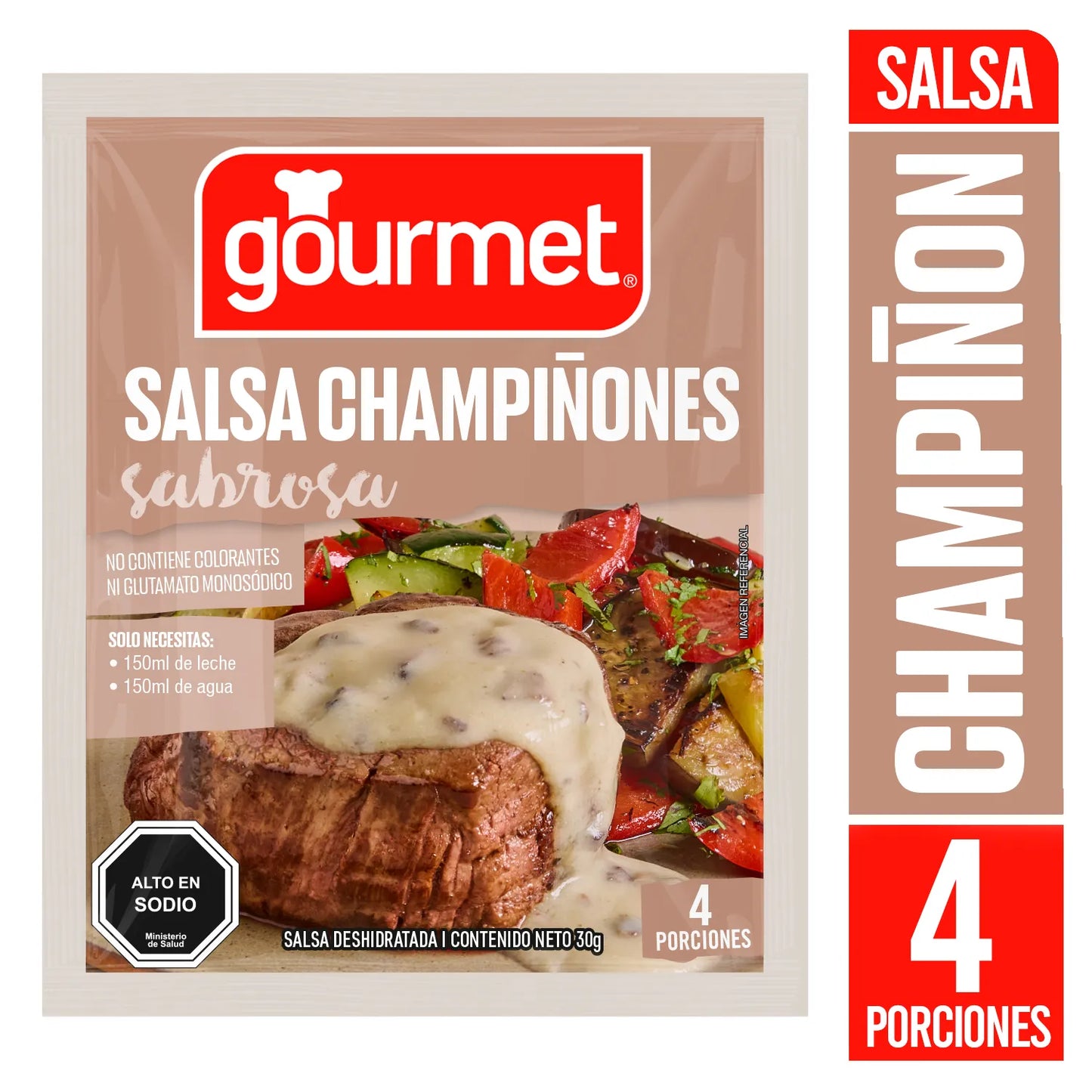 Salsa de champiñones Gourmet 4 porciones