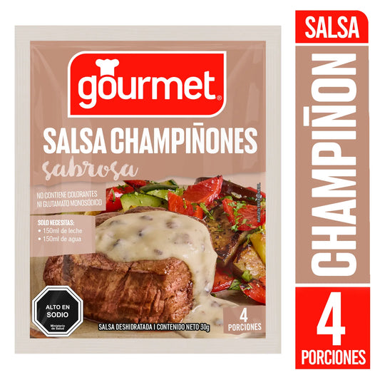 Salsa de champiñones Gourmet 4 porciones