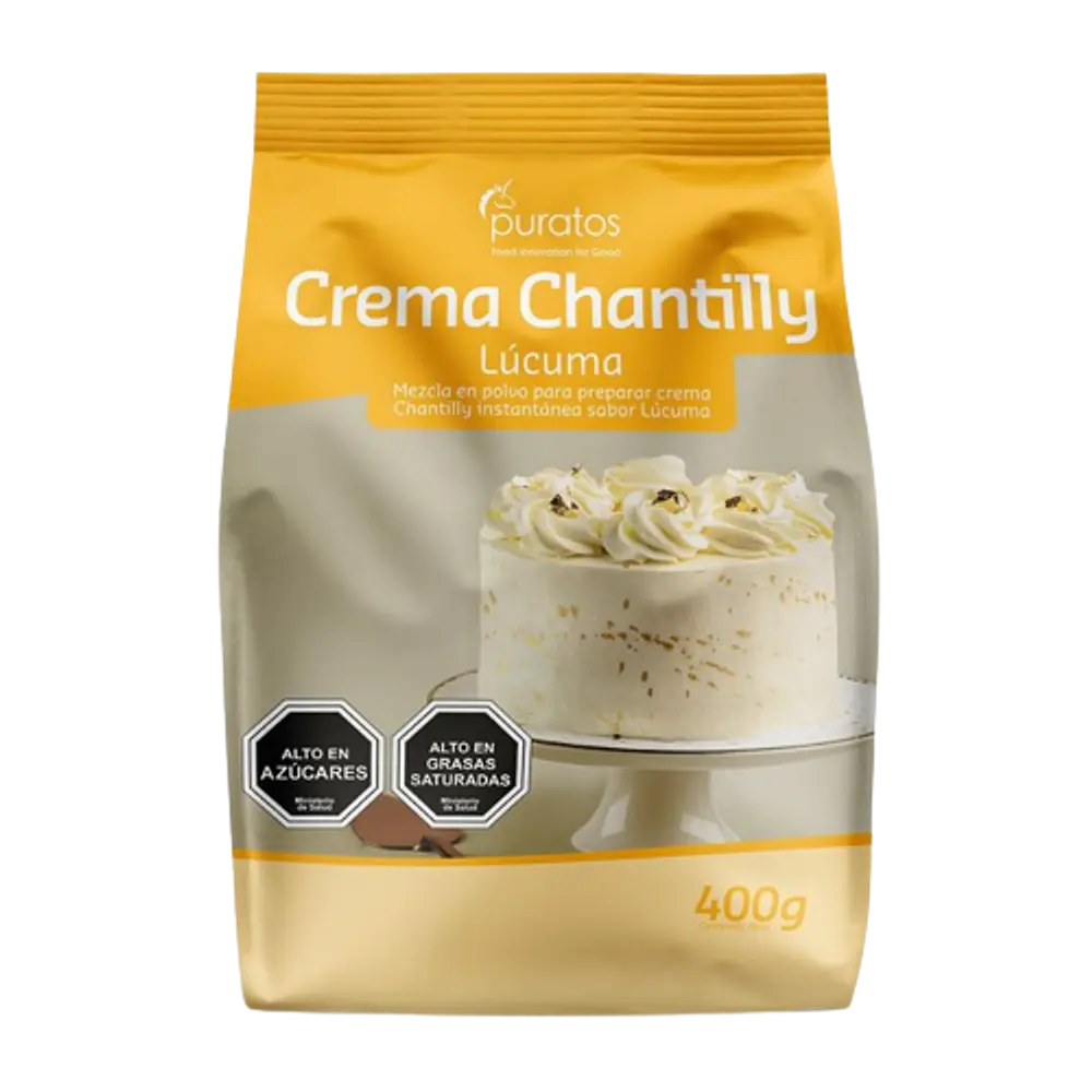 Crema Chantilly Lucuma marca Puratos 400gr