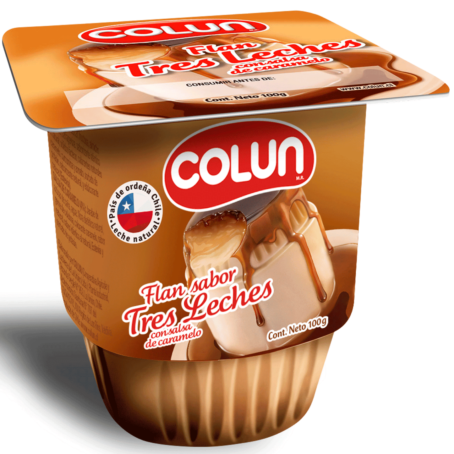 Flan colun tres leches