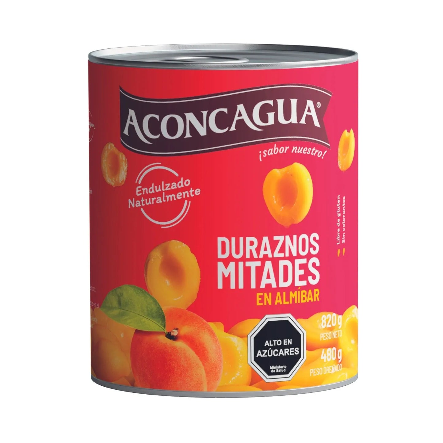 Duraznos Mitades en Almíbar Aconcagua 820g | Duraznos Chilenos en Conserva