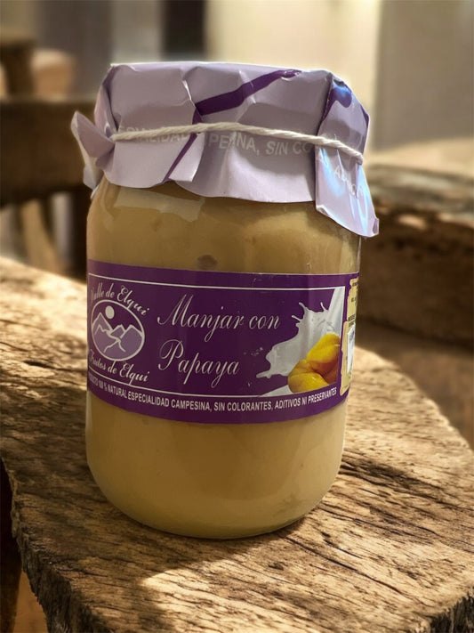 Manjar con papaya 500g producto artesanal chileno