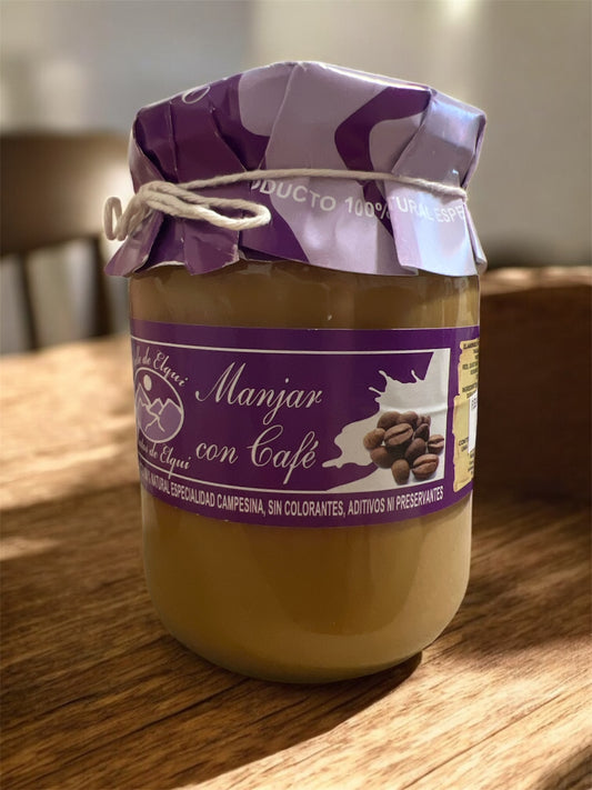 Manjar con cafe 500g producto artesanal Chileno