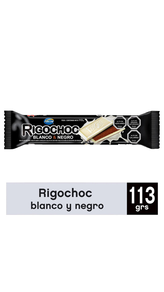 Rigochoc blanco y negro 113g