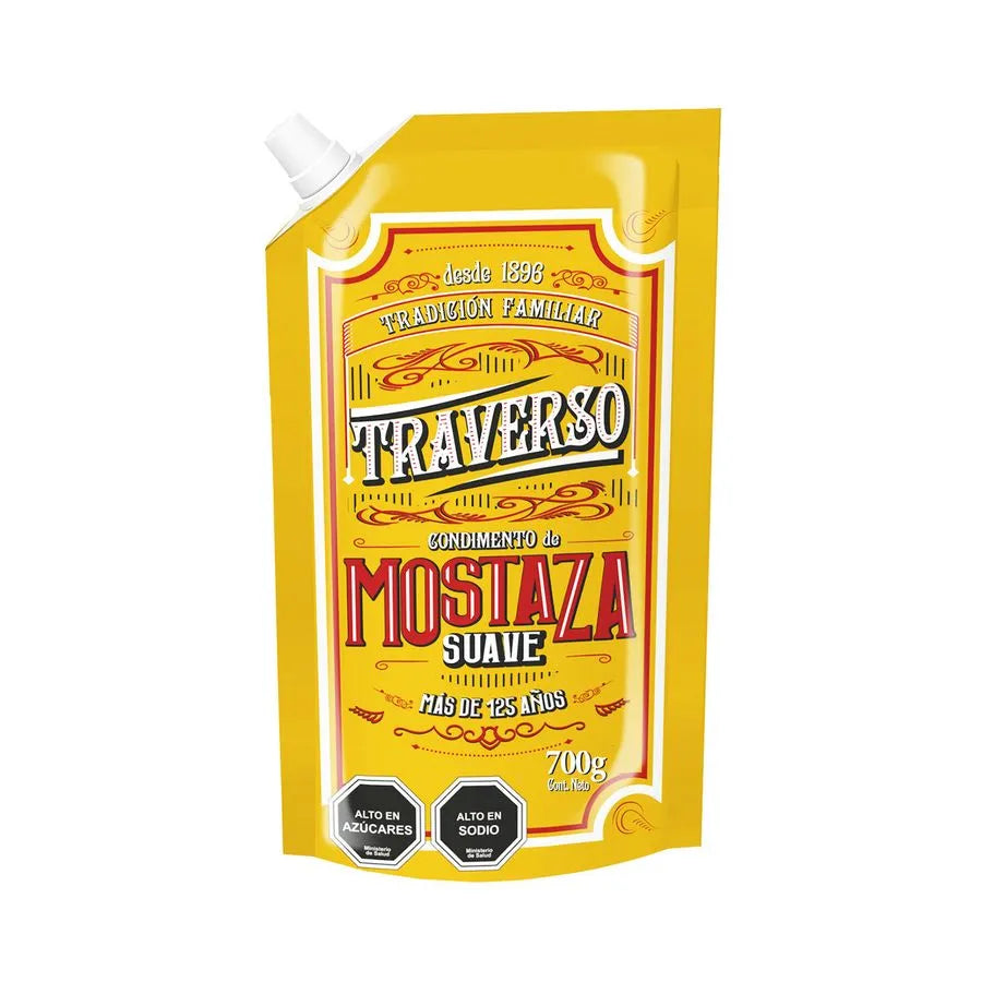 Mostaza suave traverso 700g