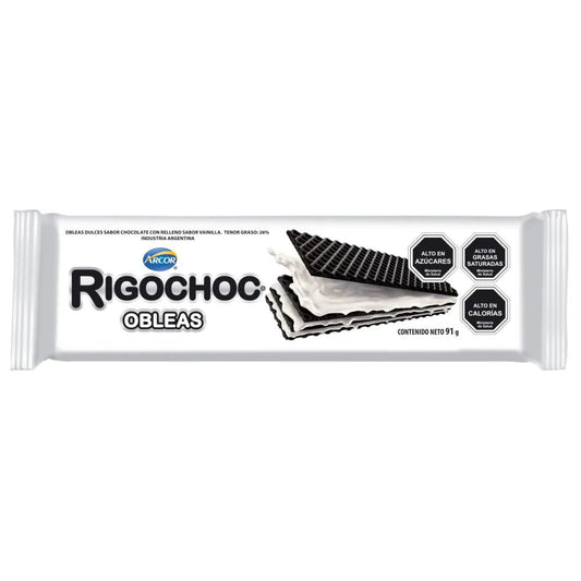 Galletas obleas Rigochoc 91g Arcor