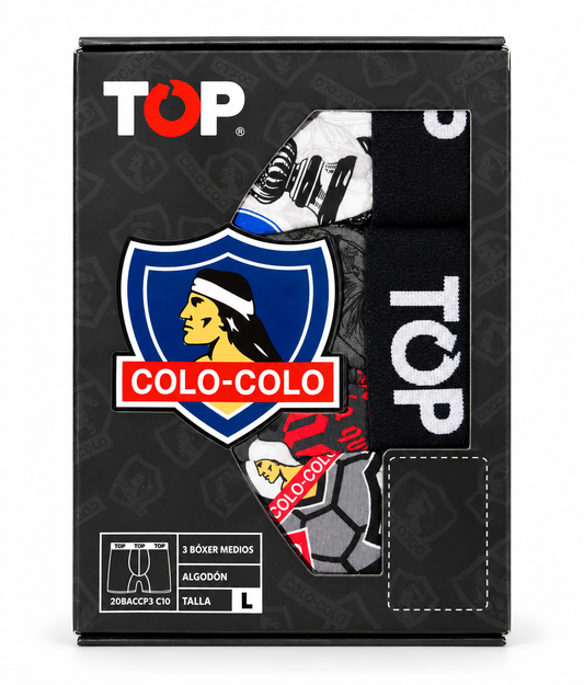 Boxer Colo Colo de algodon pack de 3 unidades Adulto - Topwear