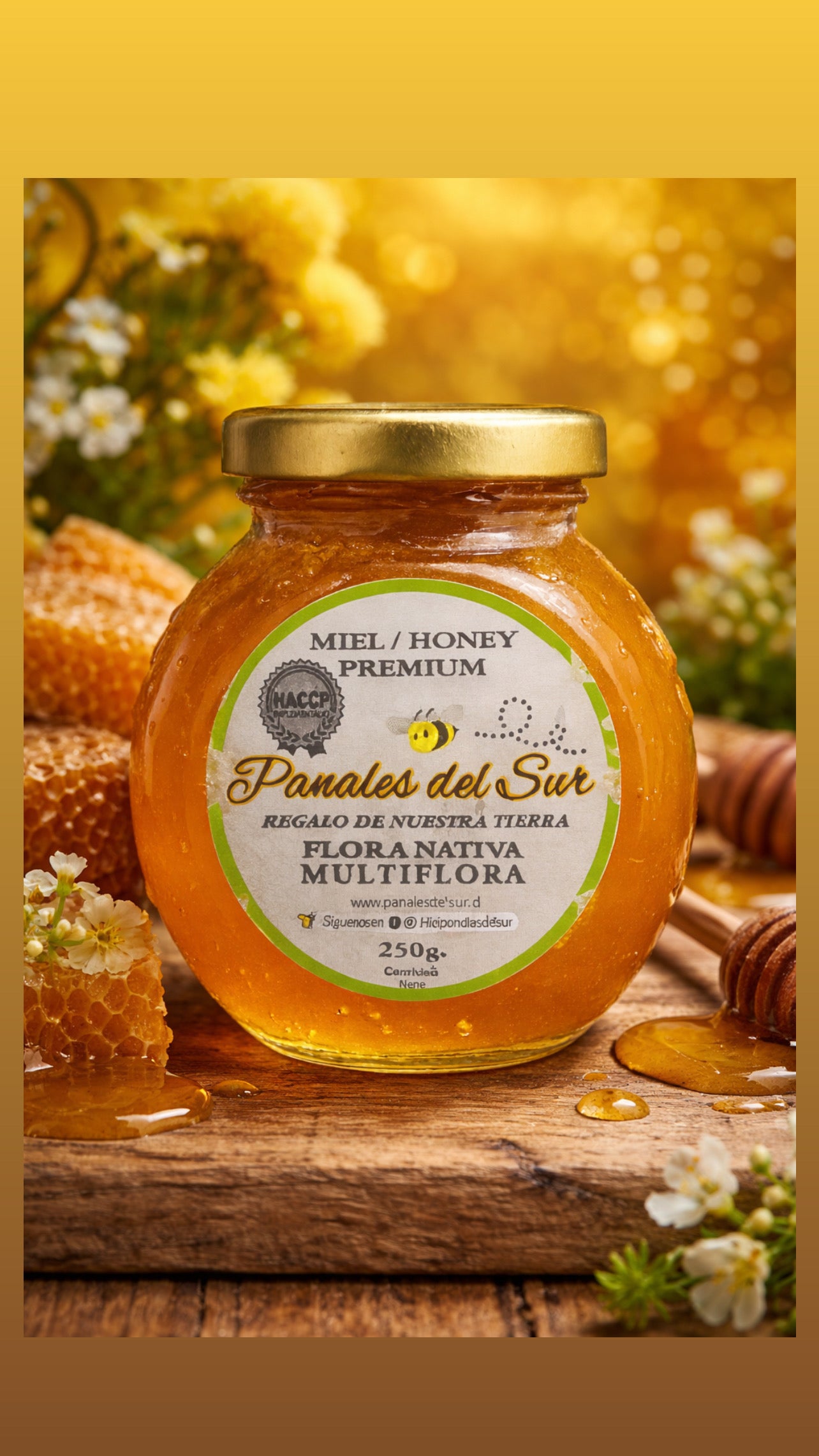 Miel multiflora 250g - Panales del sur