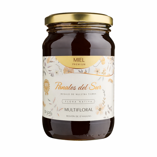 Miel Premium multifloral - Panales del sur 500g - Chilena Cossas