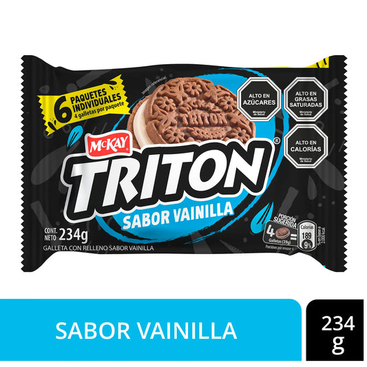 Galleta tritón 6 paquetes individuales 234g